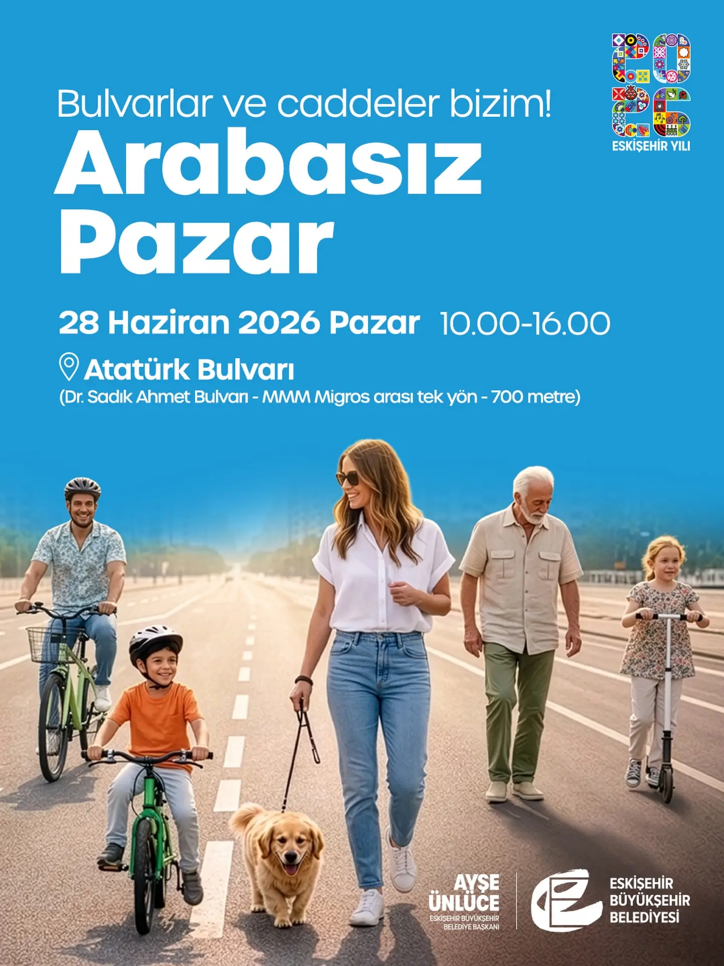 Eskişehir'de Arabasız Pazar Etkinliği Düzenlenecek
