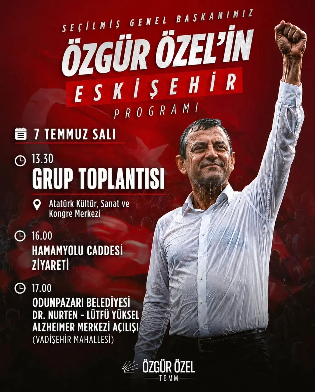 Özgür Özel Eskişehir'de