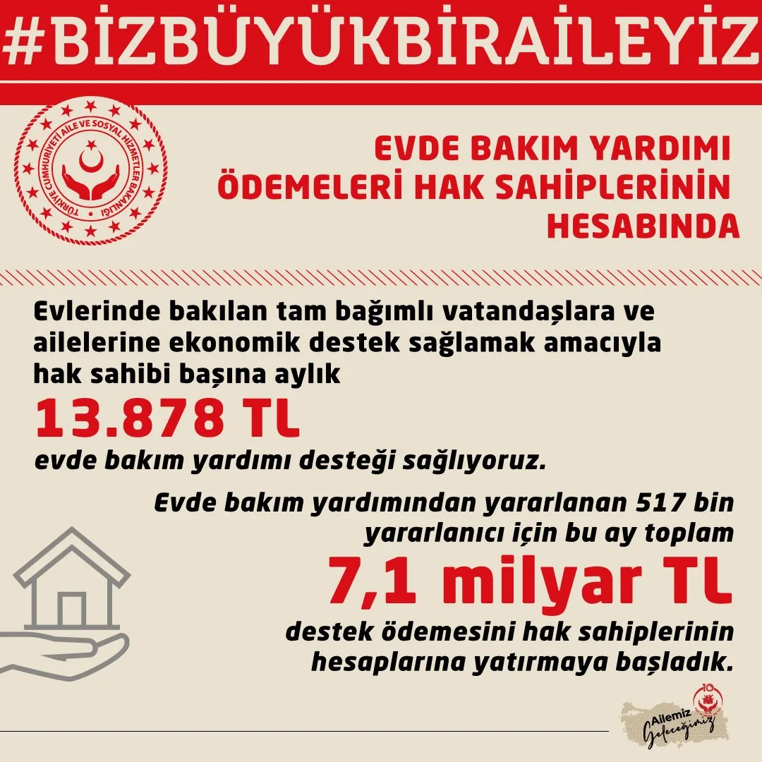 Engelli vatandaşlara evde bakım desteği sağlanıyor