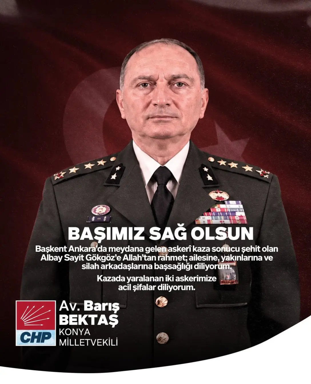 Askerî kazada şehit olan albay anıldı