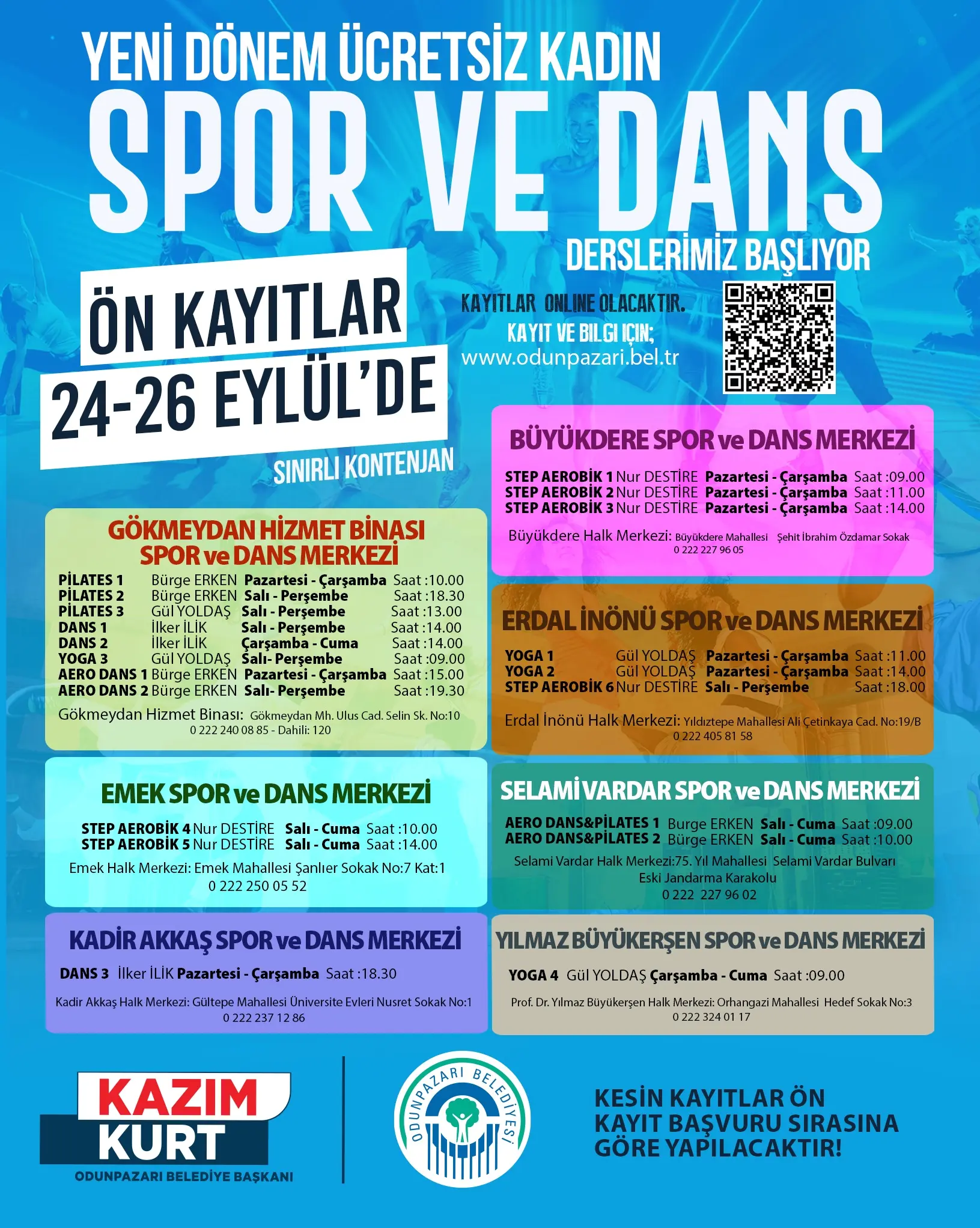 Ücretsiz Spor Dersleri Başlıyor