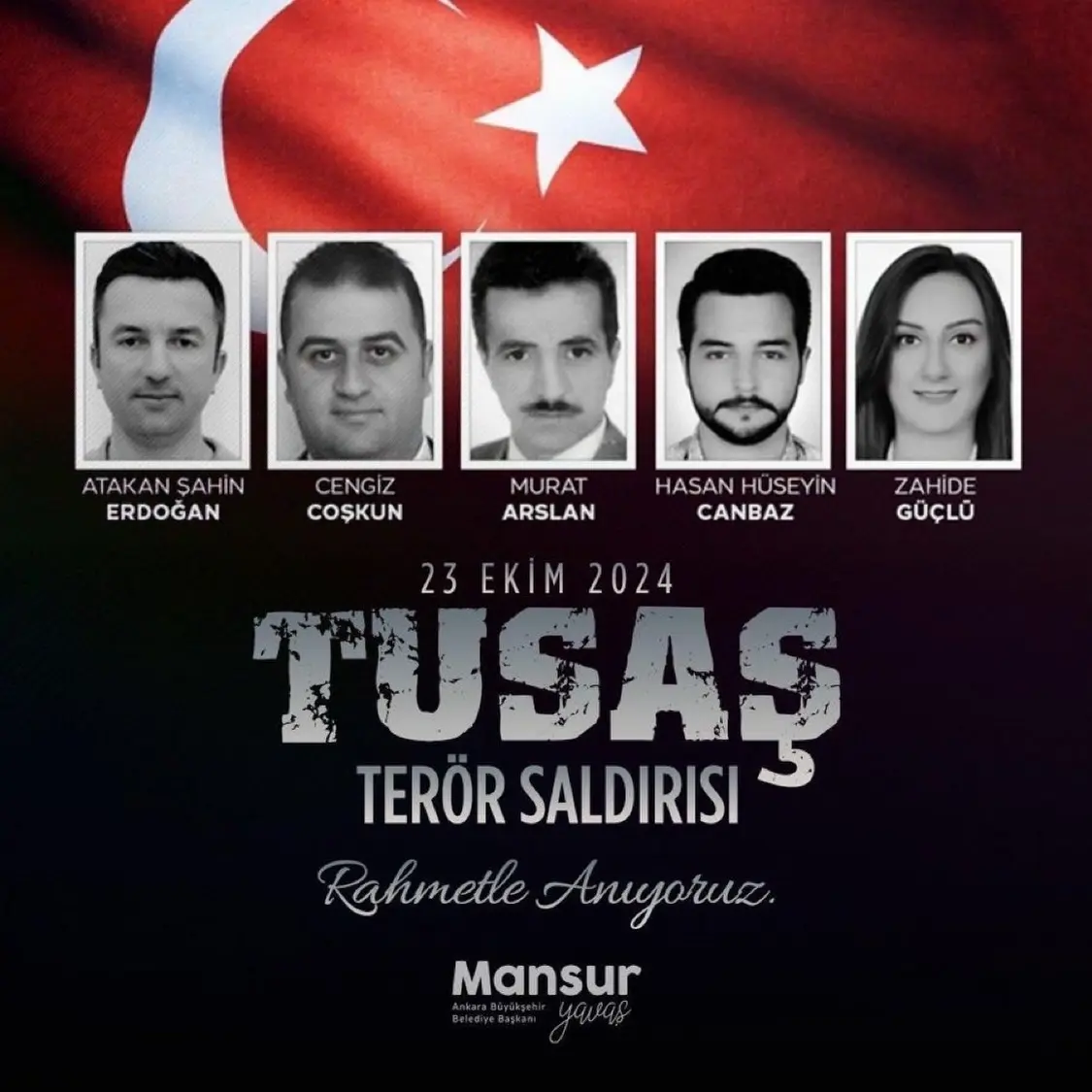 TUSAŞ'taki Terör Saldırısında Şehitler Anıldı