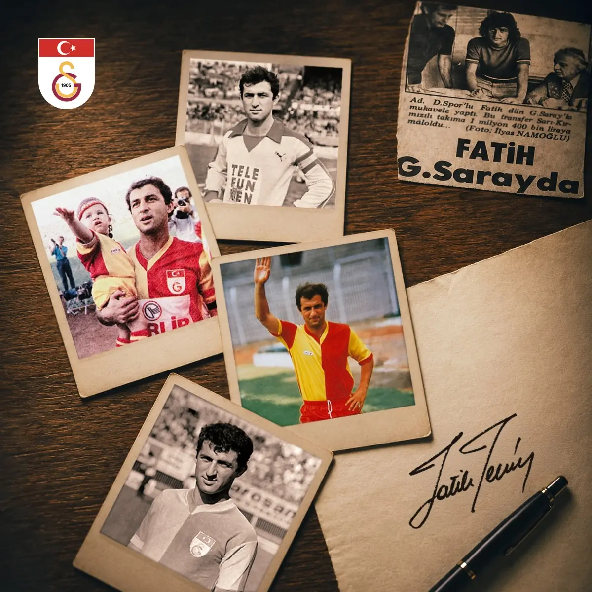 Fatih Terim'in Galatasaray'a imza atmasının 52. yılı
