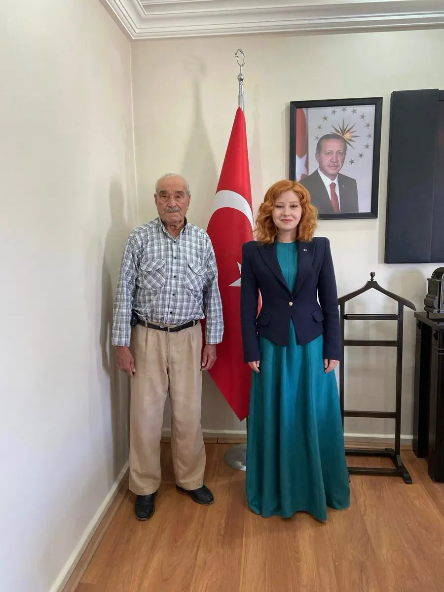 Şehit babası Kaymakam'ı ziyaret etti