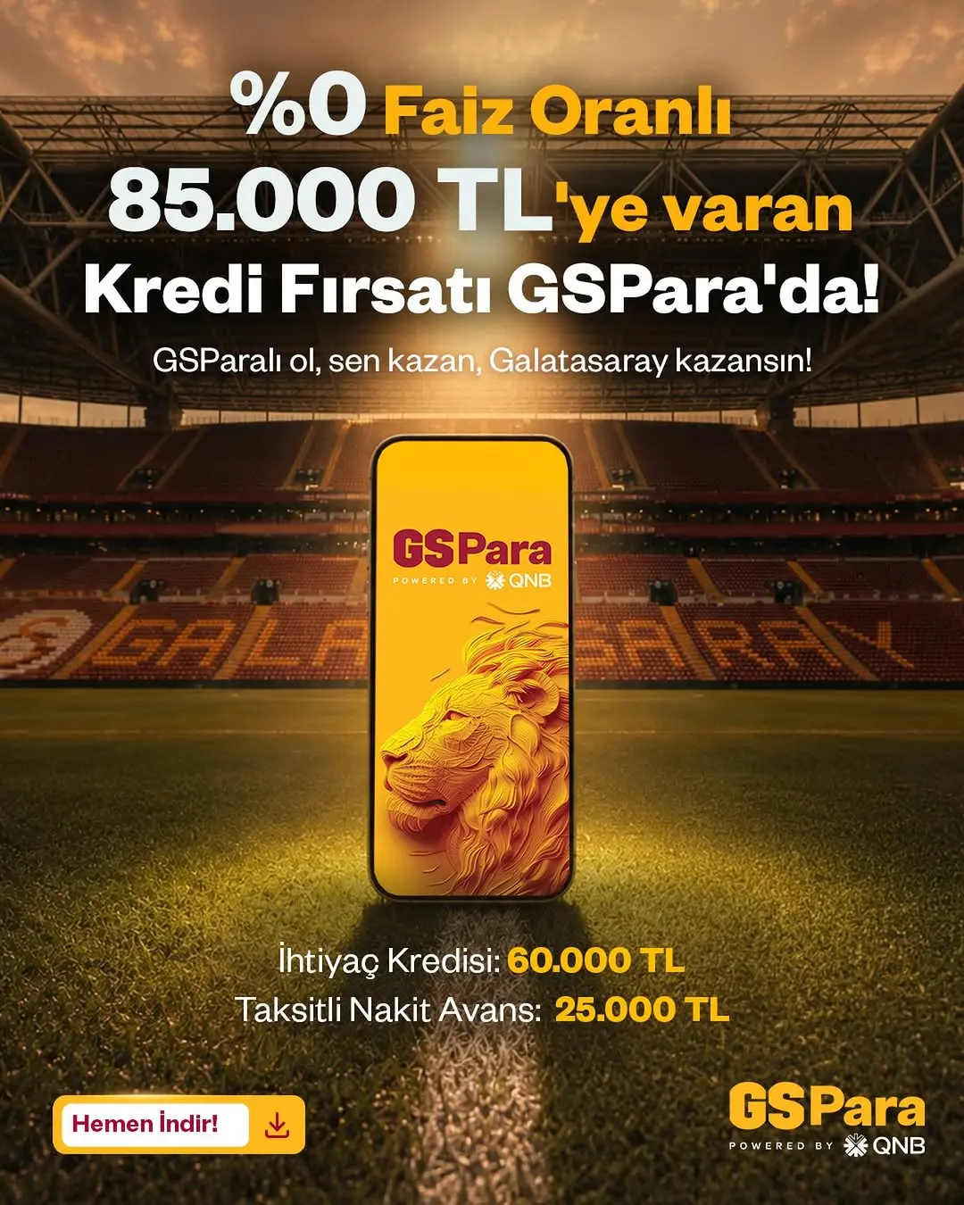 Galatasaray'dan Yeni Kredi Fırsatı