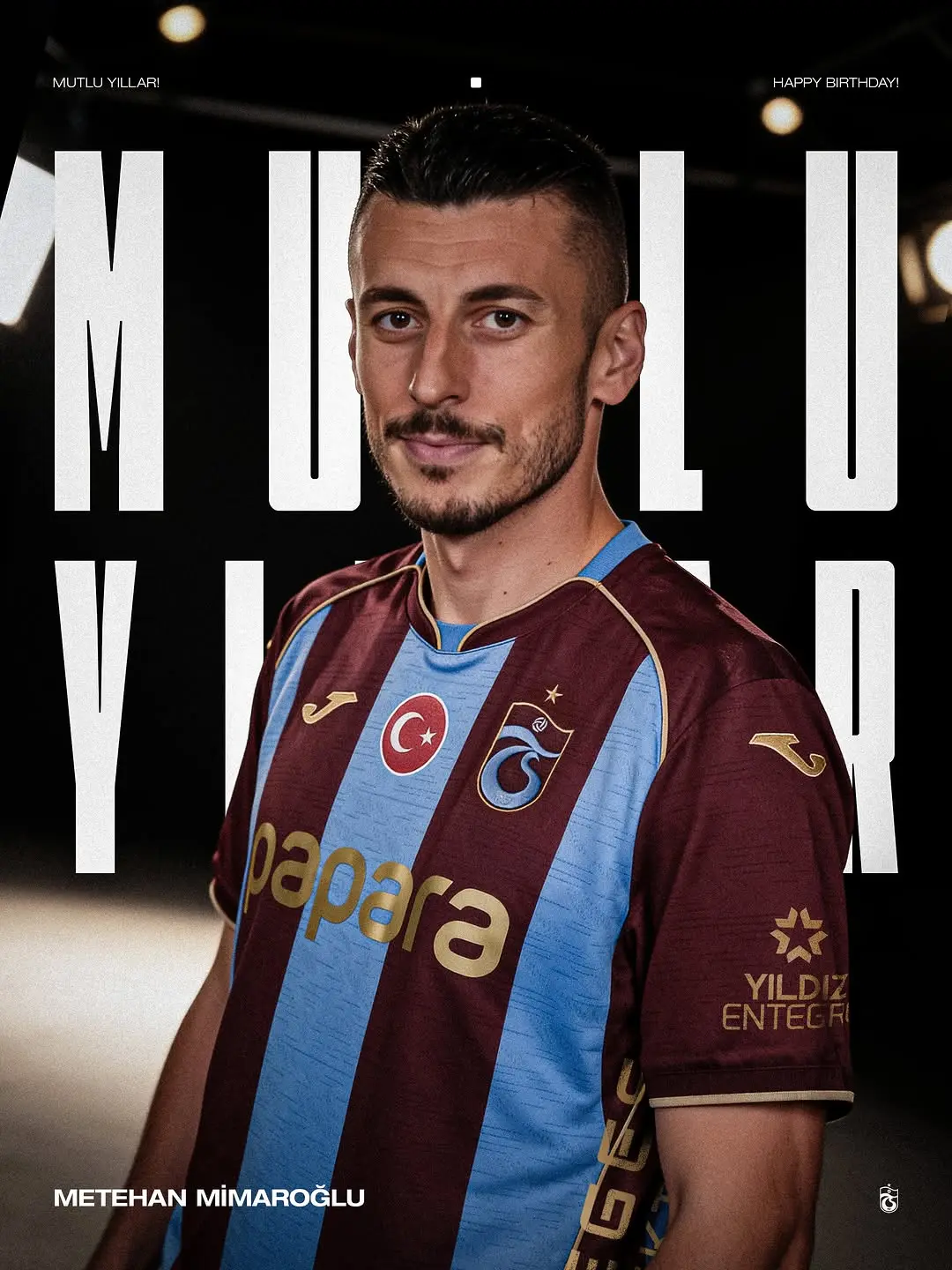 Trabzonspor, Metehan Mimaroğlu'nun doğum gününü kutladı