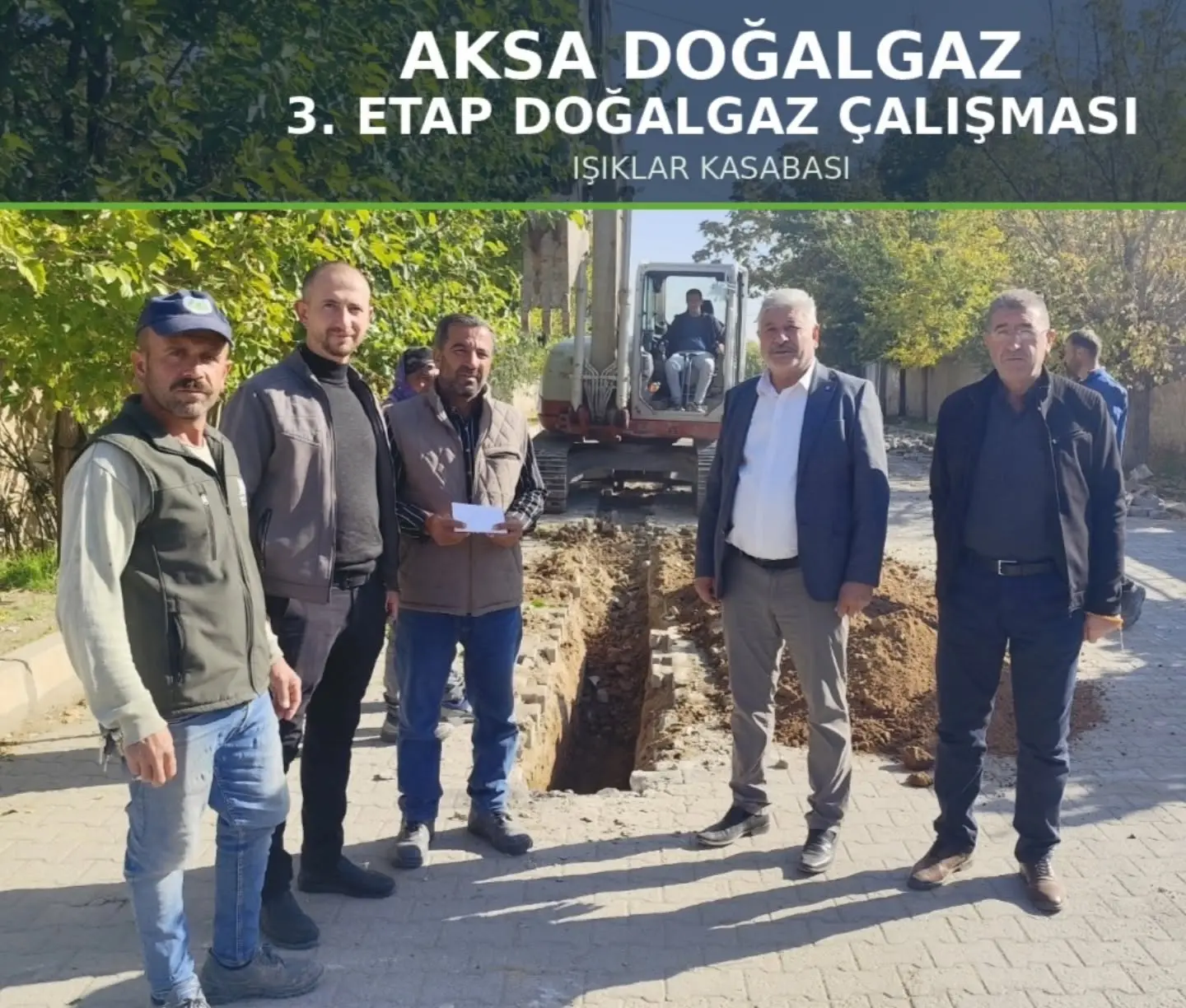 Işıklar'da Doğalgaz Çalışmaları Başladı