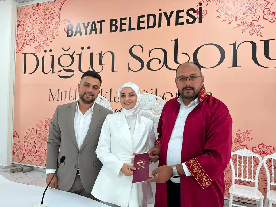 Bayat'ta Büşra Nur ve Enes'in Nikâh Töreni Gerçekleşti