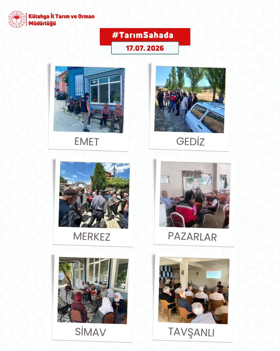 Kütahya'da Çiftçilerle Buluşmalar Devam Ediyor