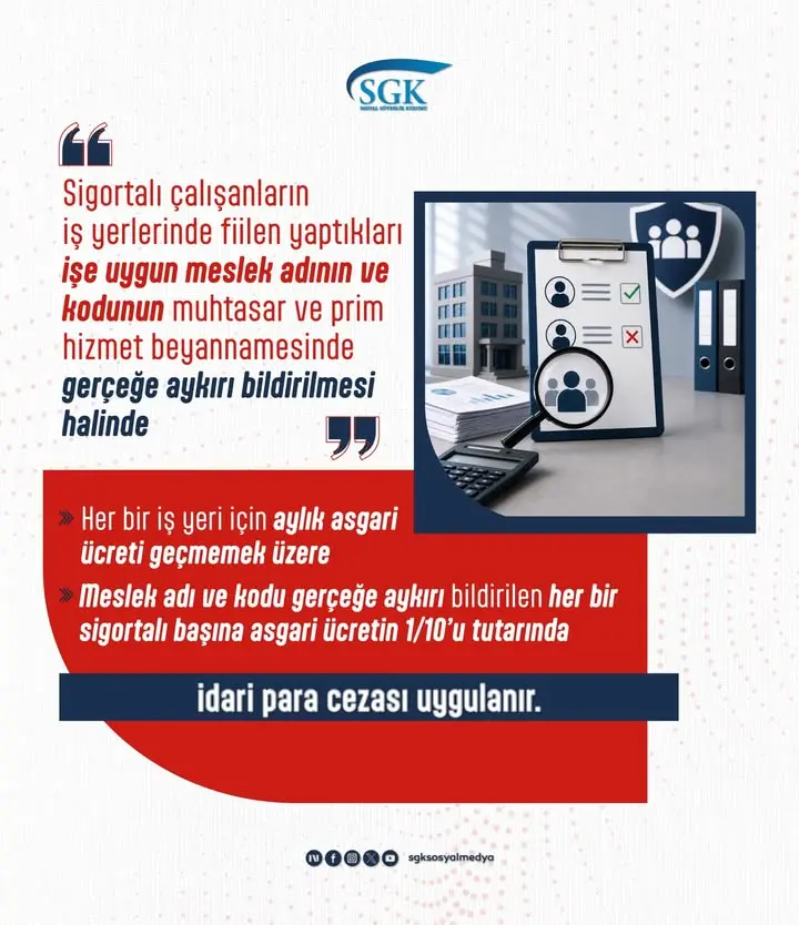 SGK'dan muhtasar beyannamesi uyarısı
