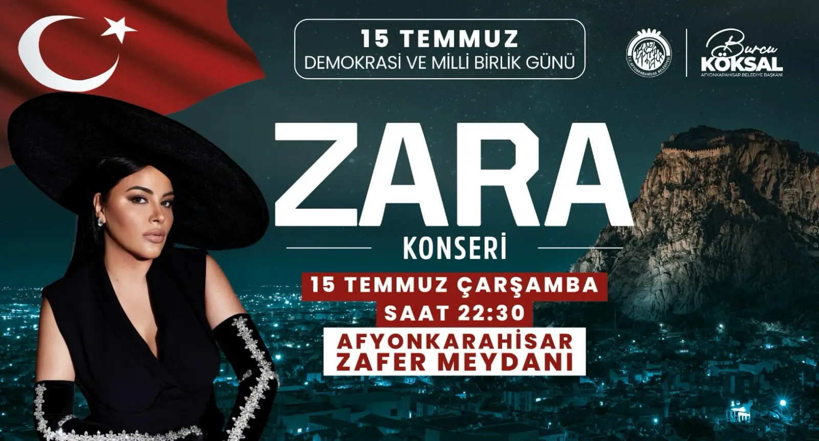 15 Temmuz'da Zafer Meydanı'nda Zara Konseri