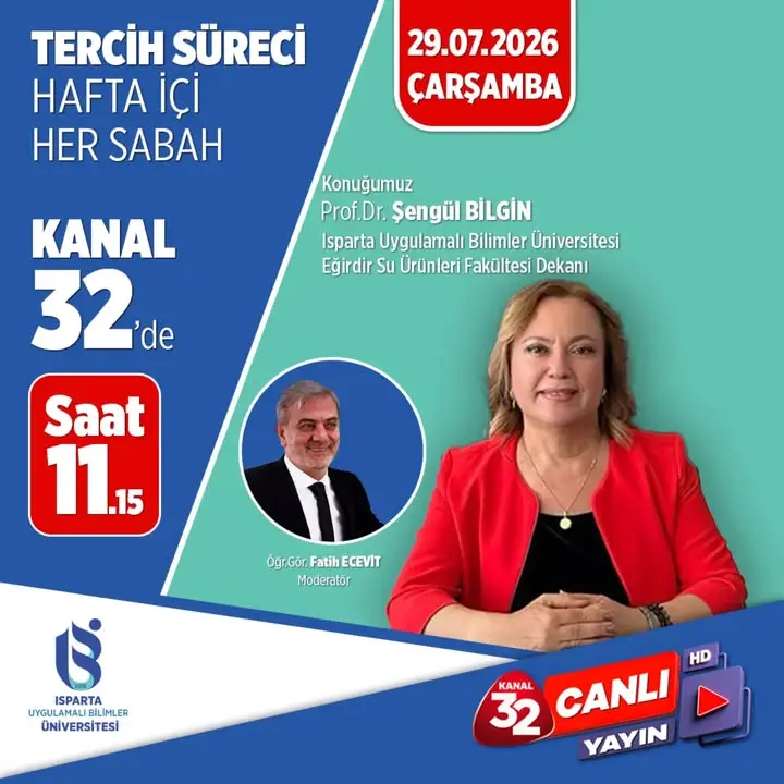 Isparta Uygulamalı Bilimler Üniversitesi'nden yeni duyuru