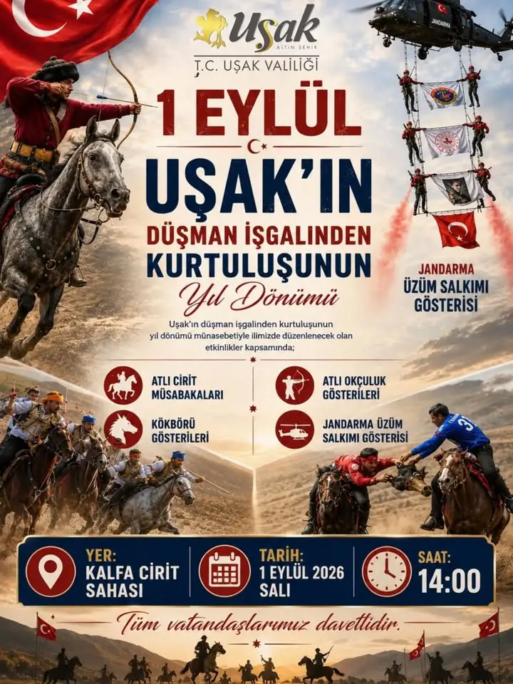 Uşak'ın Kurtuluşu 104. Yılında Kutlanacak