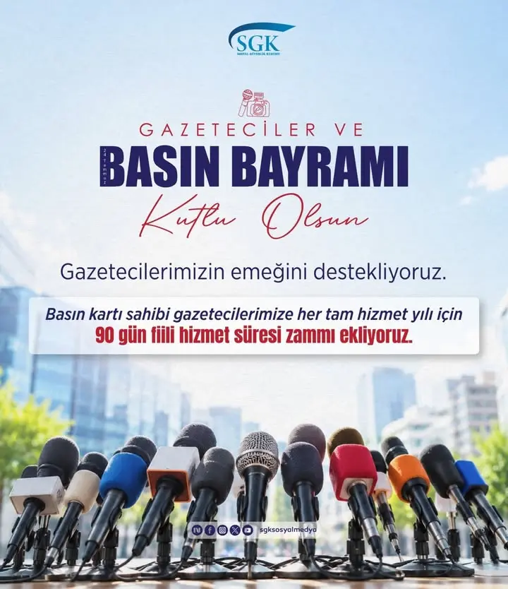 SGK, Gazeteciler ve Basın Bayramı'nı kutladı