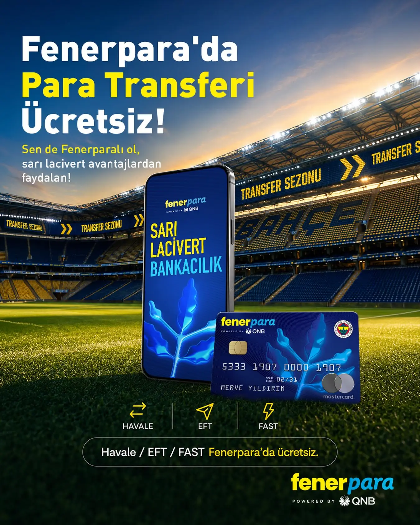 Fenerpara ile ücretsiz para transferi dönemi başladı