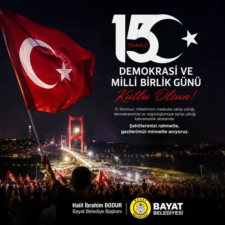 Bayat'ta 15 Temmuz Anma Etkinliği Duyurusu