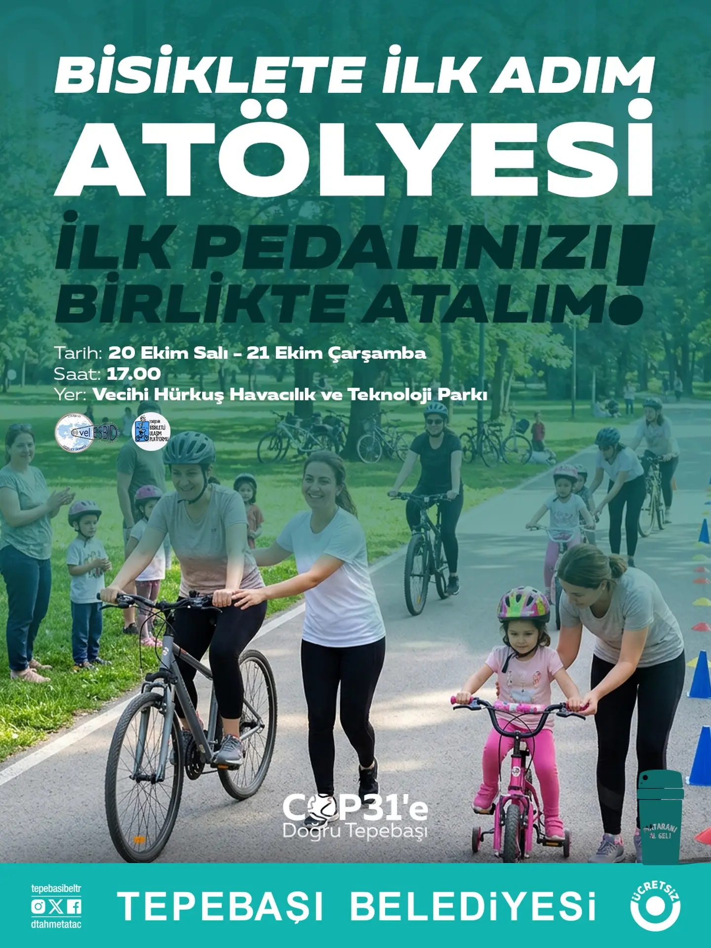 Tepebaşı'ndan Bisiklet Atölyesi Duyurusu