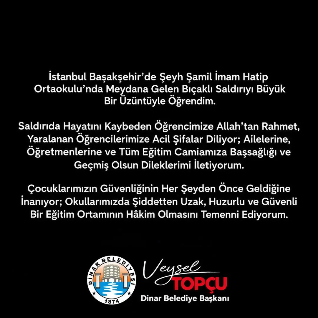 Başakşehir'de bıçaklı saldırı sonucu bir öğrenci hayatını kaybetti