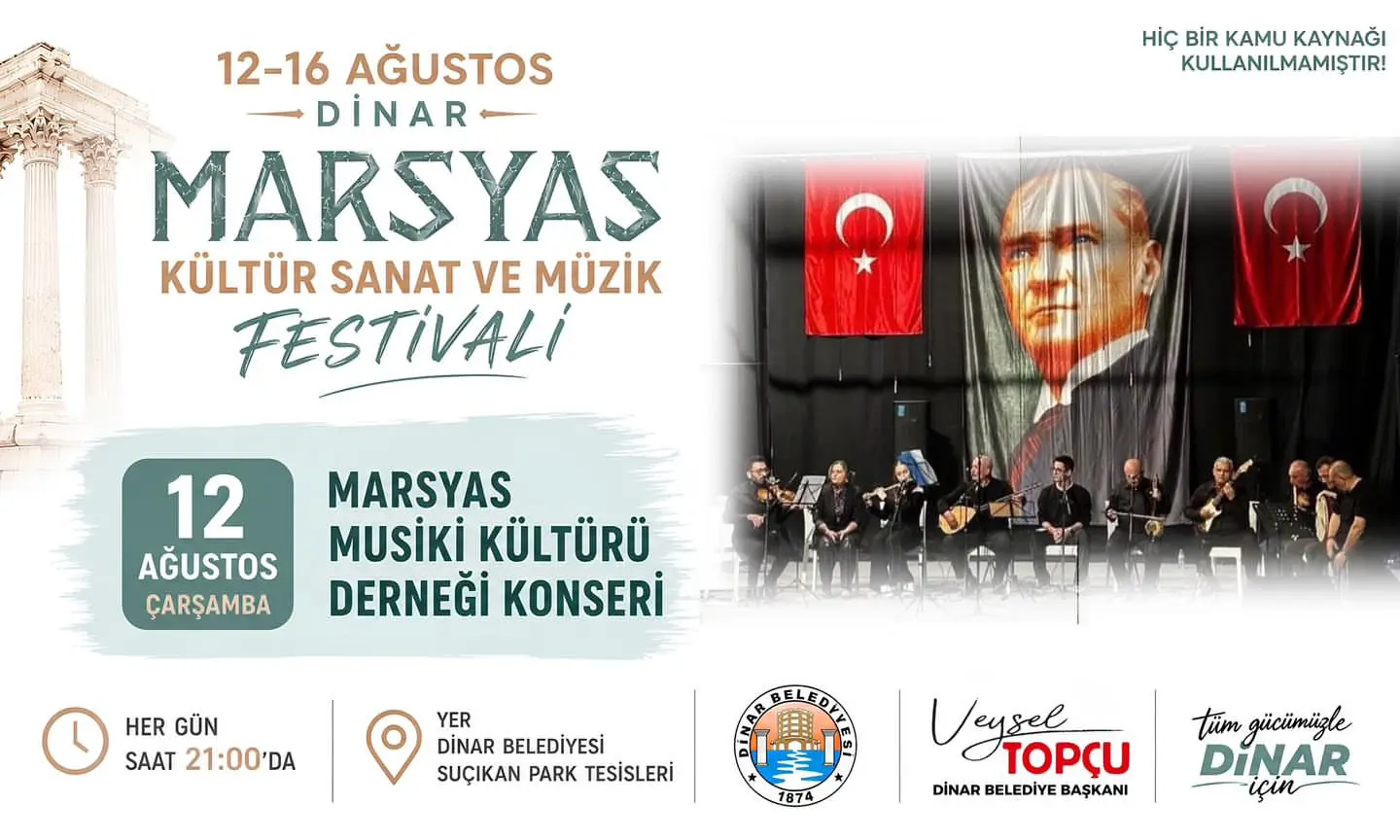 Dinar'da Kültür, Sanat ve Müzik Festivali Düzenleniyor