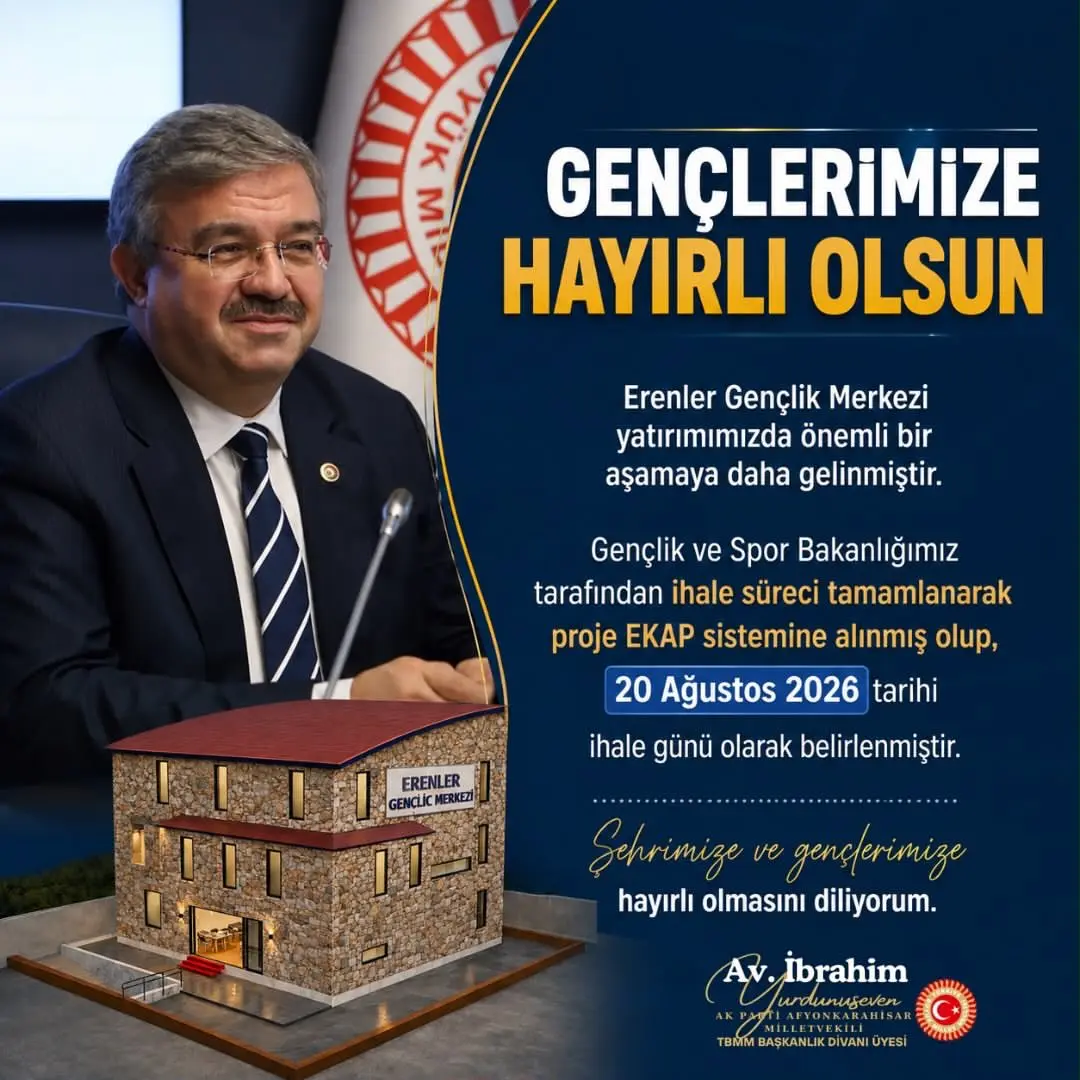 Erenler Gençlik Merkezi projesinde ihale tarihi belirlendi
