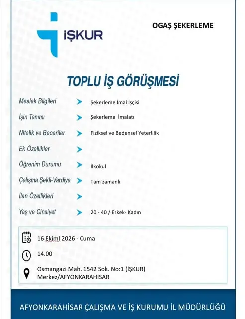 Murathan Kantin Personel Alımı Duyurusu