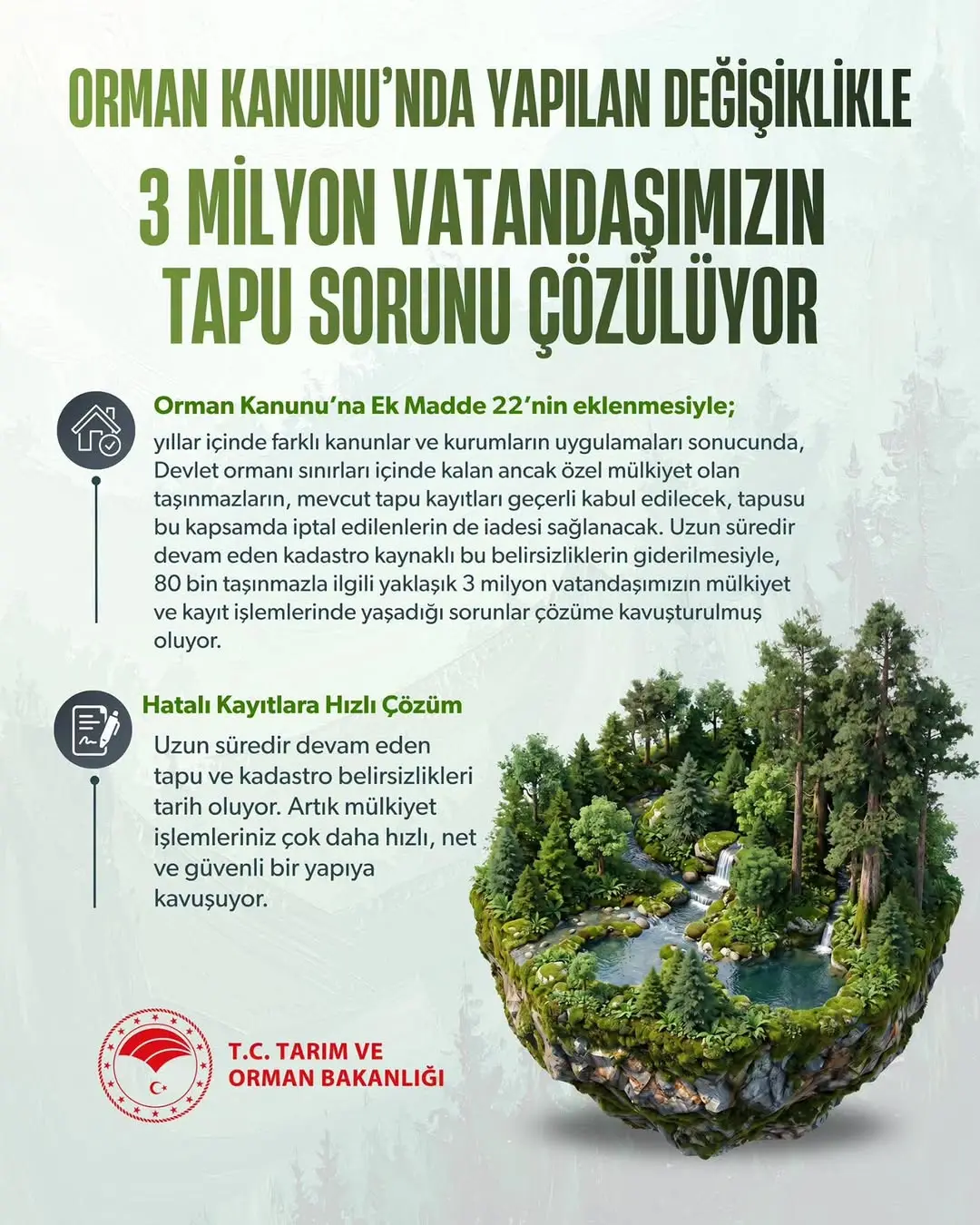 Devlet Ormanı Sınırlarında Yeni Düzenleme