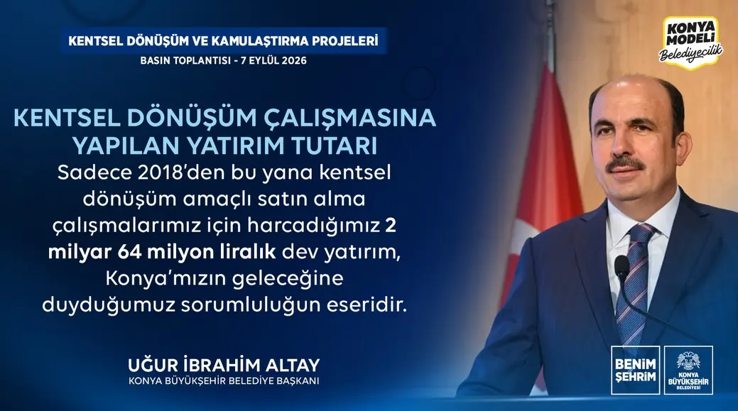 Konya'da Kentsel Dönüşüm Projeleri Tanıtıldı