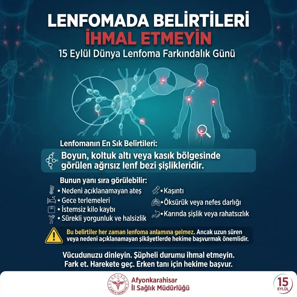 Lenfoma belirtilerine dikkat edilmesi gerektiği açıklandı
