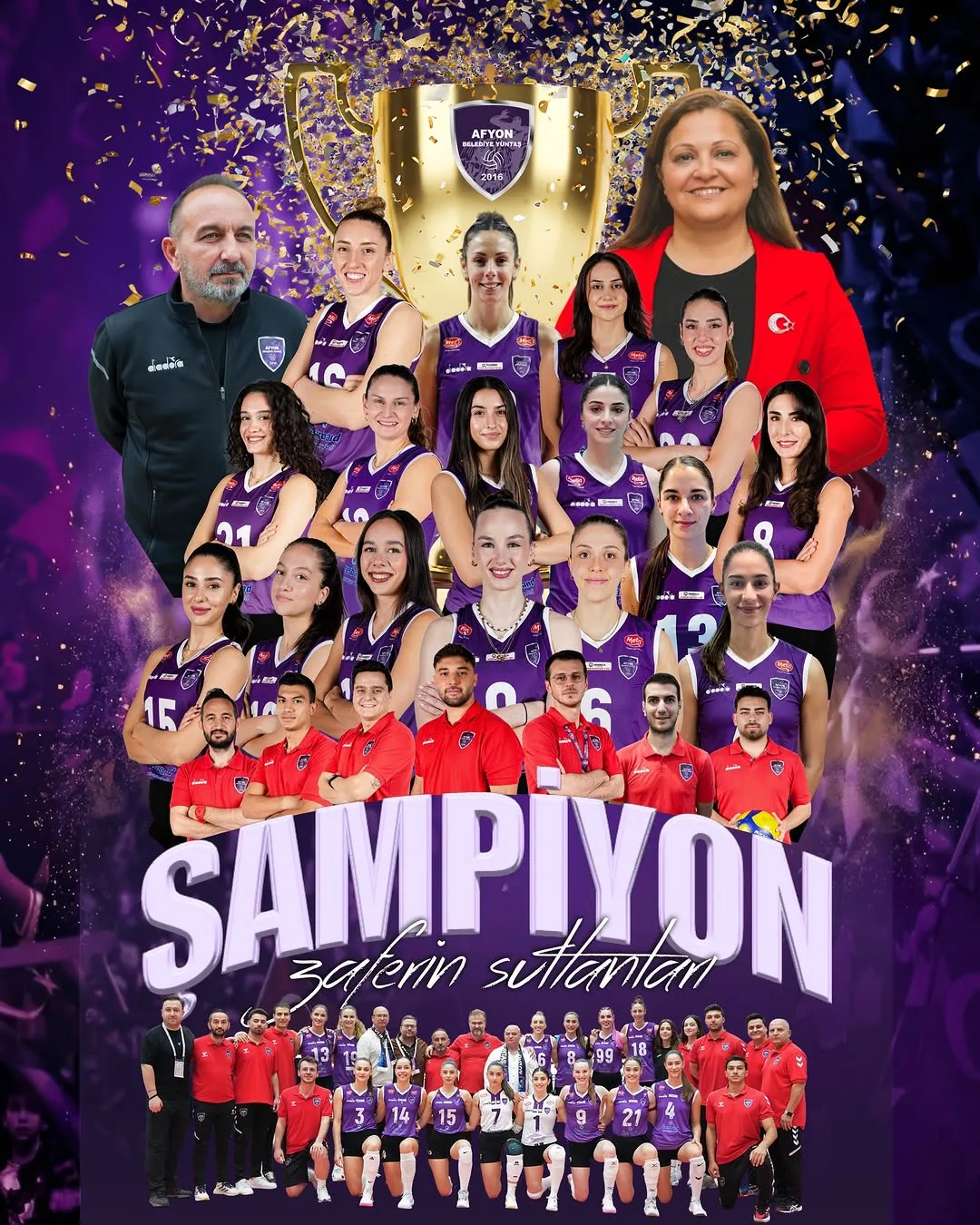 Afyon Belediye Yüntaş Spor Kulübü Sultanlar Ligi'ne Yükseldi!