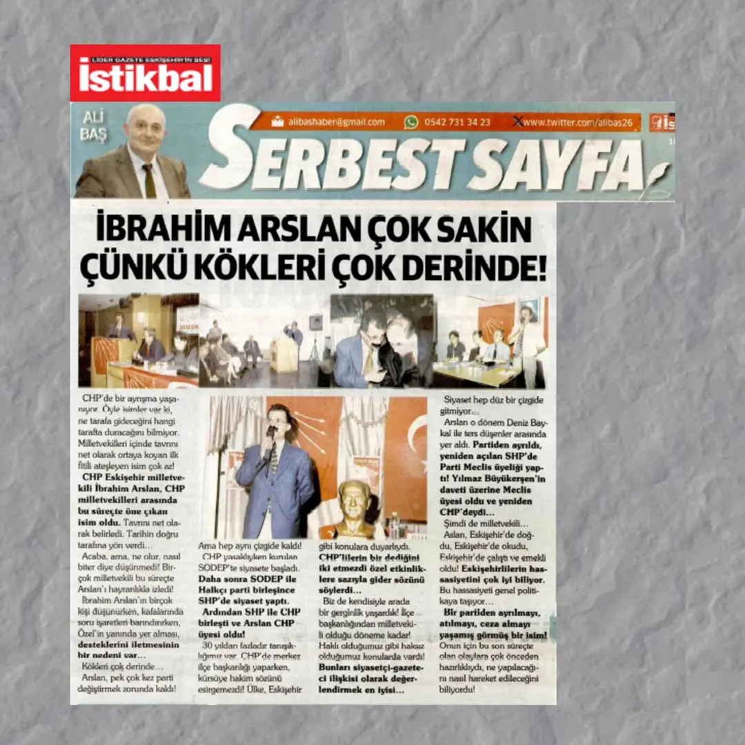 İbrahim Arslan'dan Ali Baş'ın Yazısına Yanıt