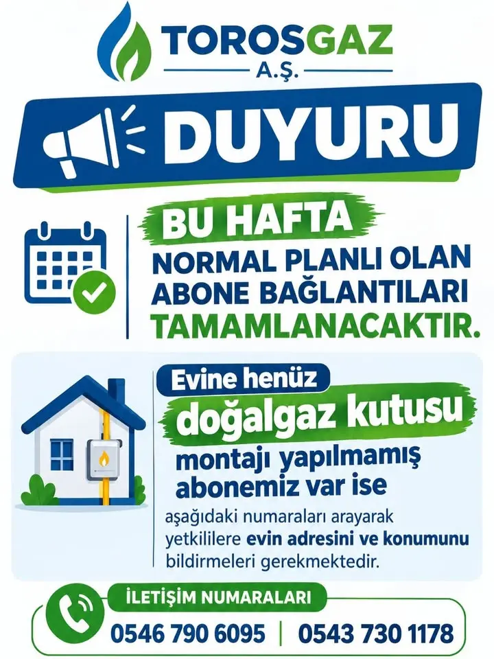 Domaniç'te Doğalgaz Abone Bağlantıları Tamamlanıyor