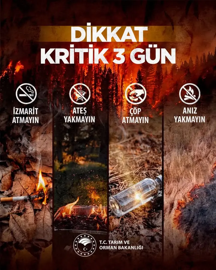 Orman Yangınları İçin Kritik Uyarı Yapıldı
