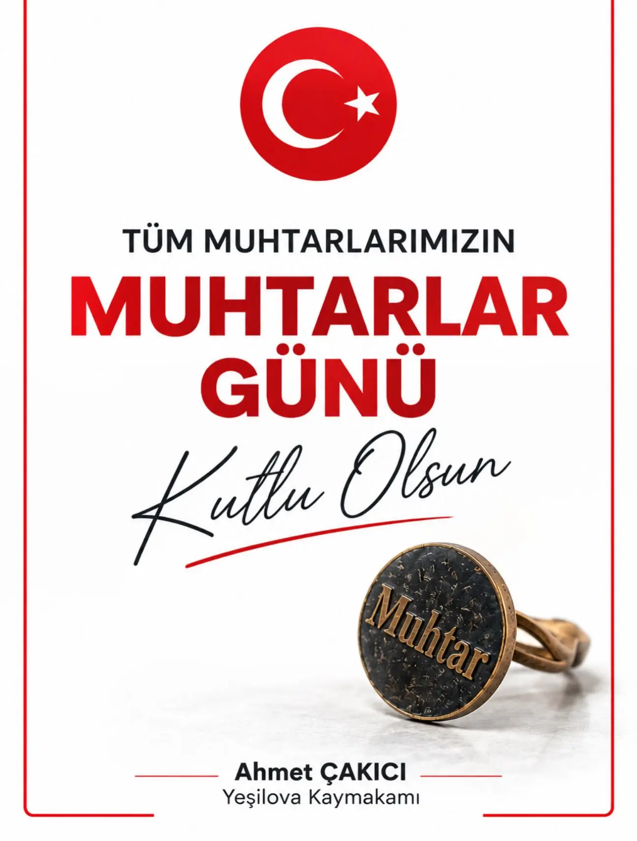 19 Ekim Muhtarlar Günü kutlaması yapıldı