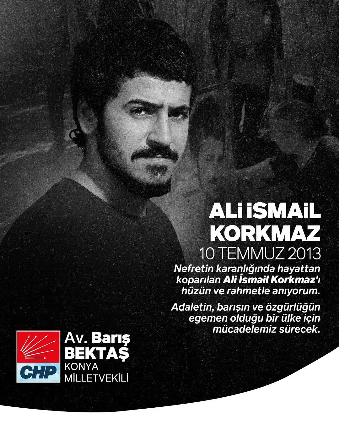 Ali İsmail Korkmaz Anıldı