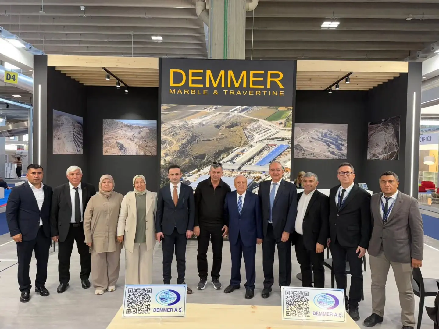 İscehisar, İtalya Mermer Fuarı'nda