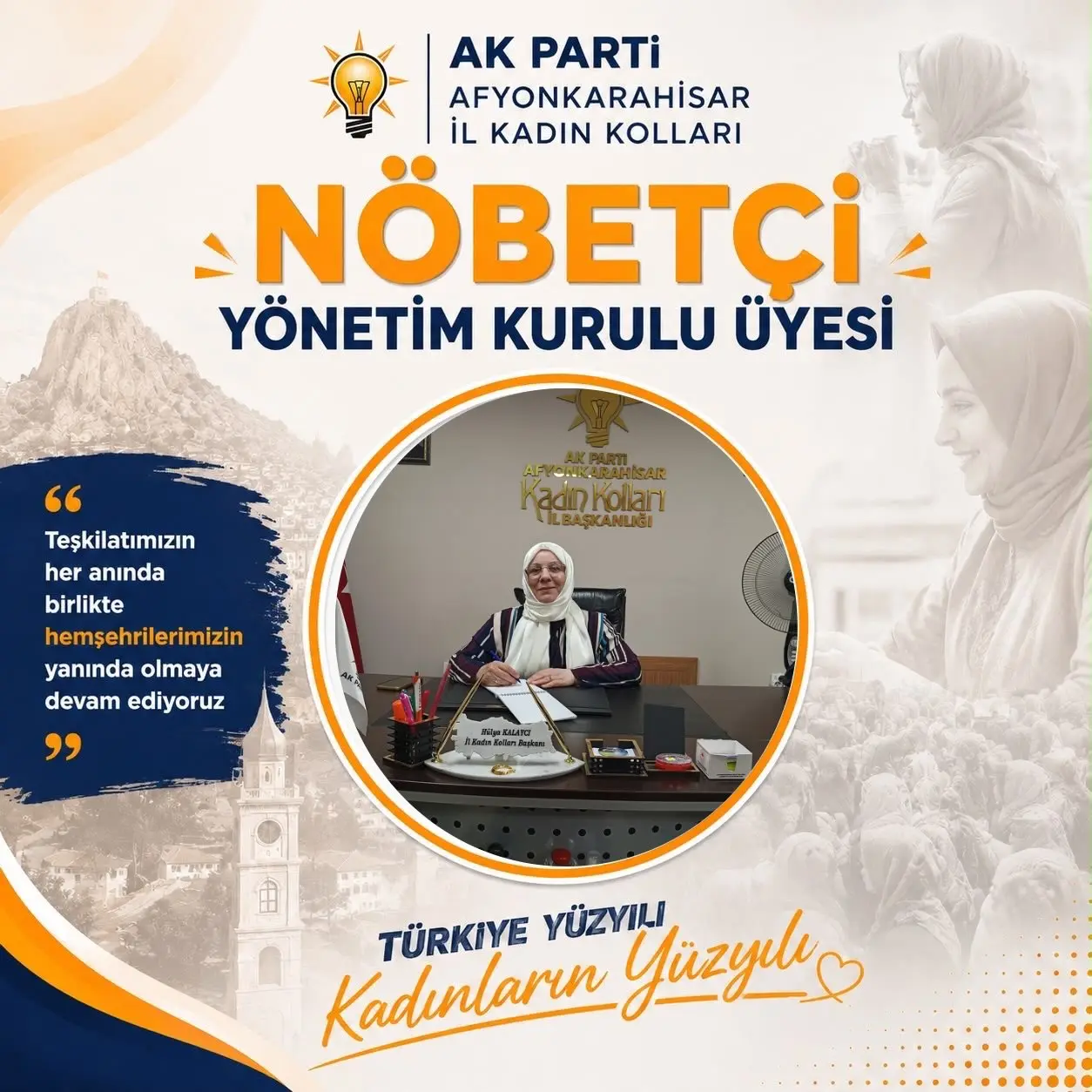Kadın Kolları'nda Zeliha Yıldız görevde