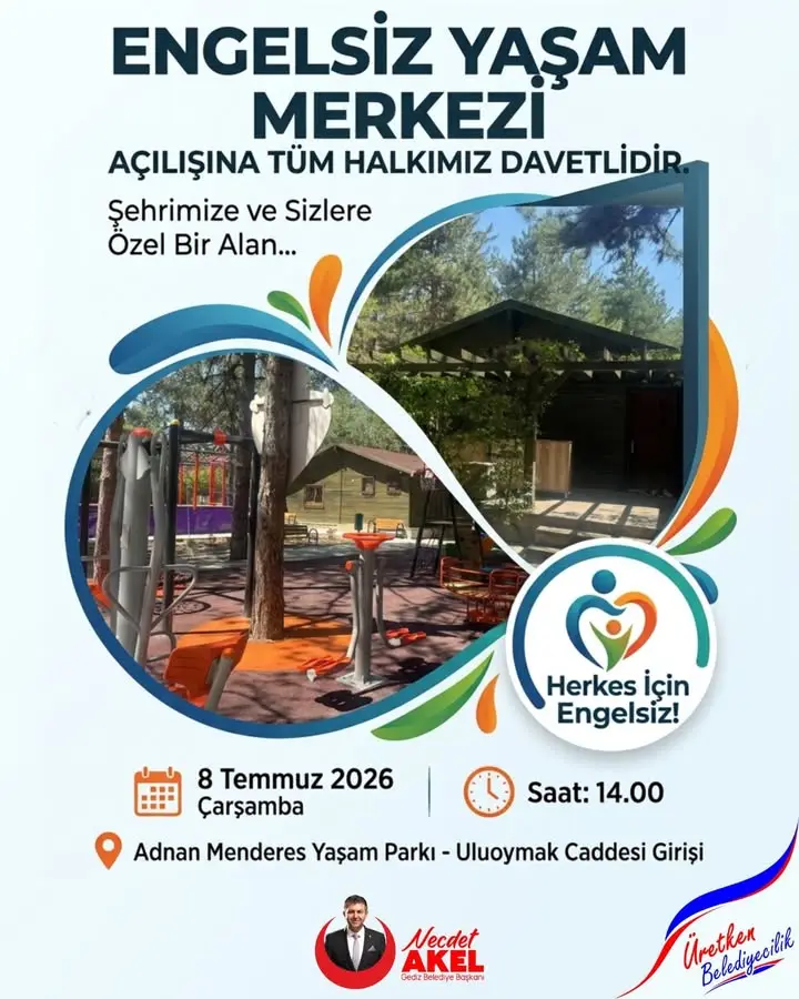 Gediz Belediyesi Engelsiz Yaşam Merkezi'ni açtı