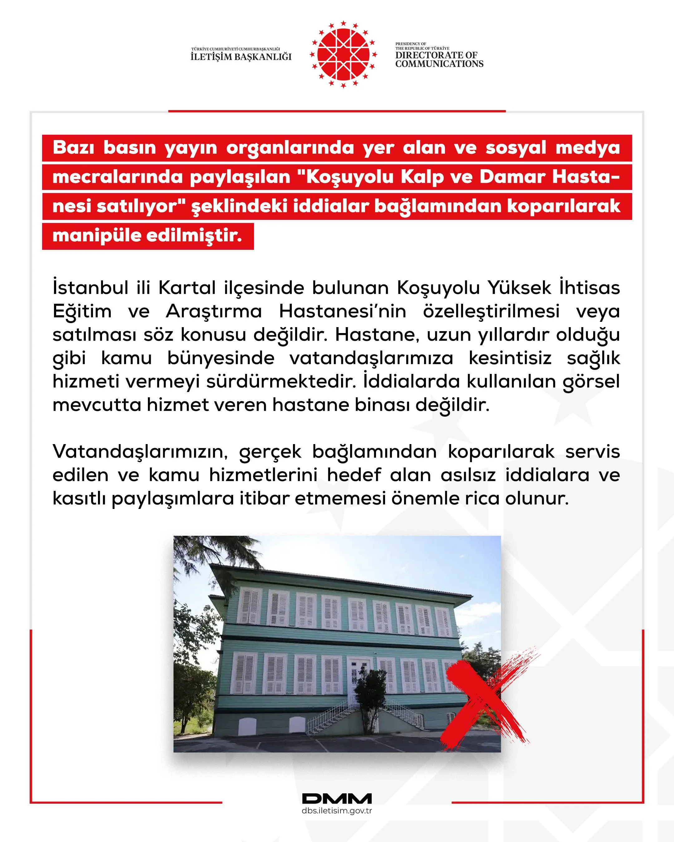 Hastane Satışı İddiaları Yalanlandı