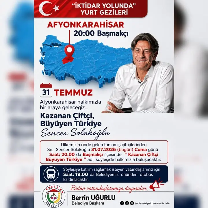 Evciler Belediyesi'nden Çiftçi Söyleşisi Duyurusu