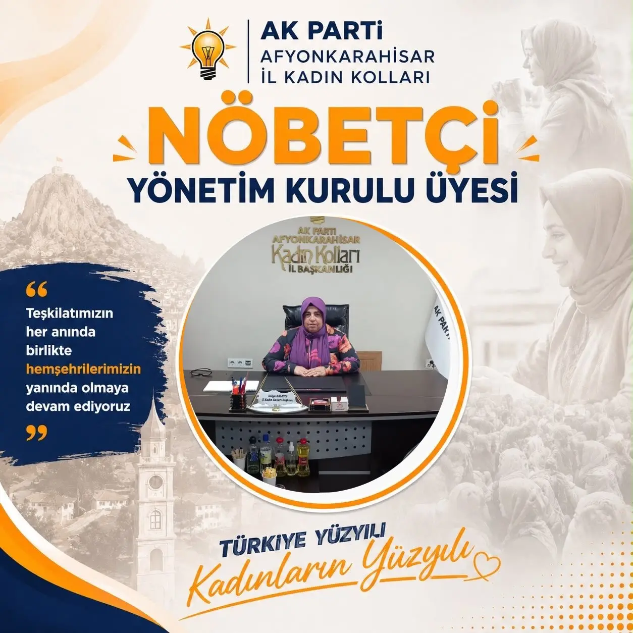İl Kadın Kolları'nda nöbetçi yönetim duyuruldu