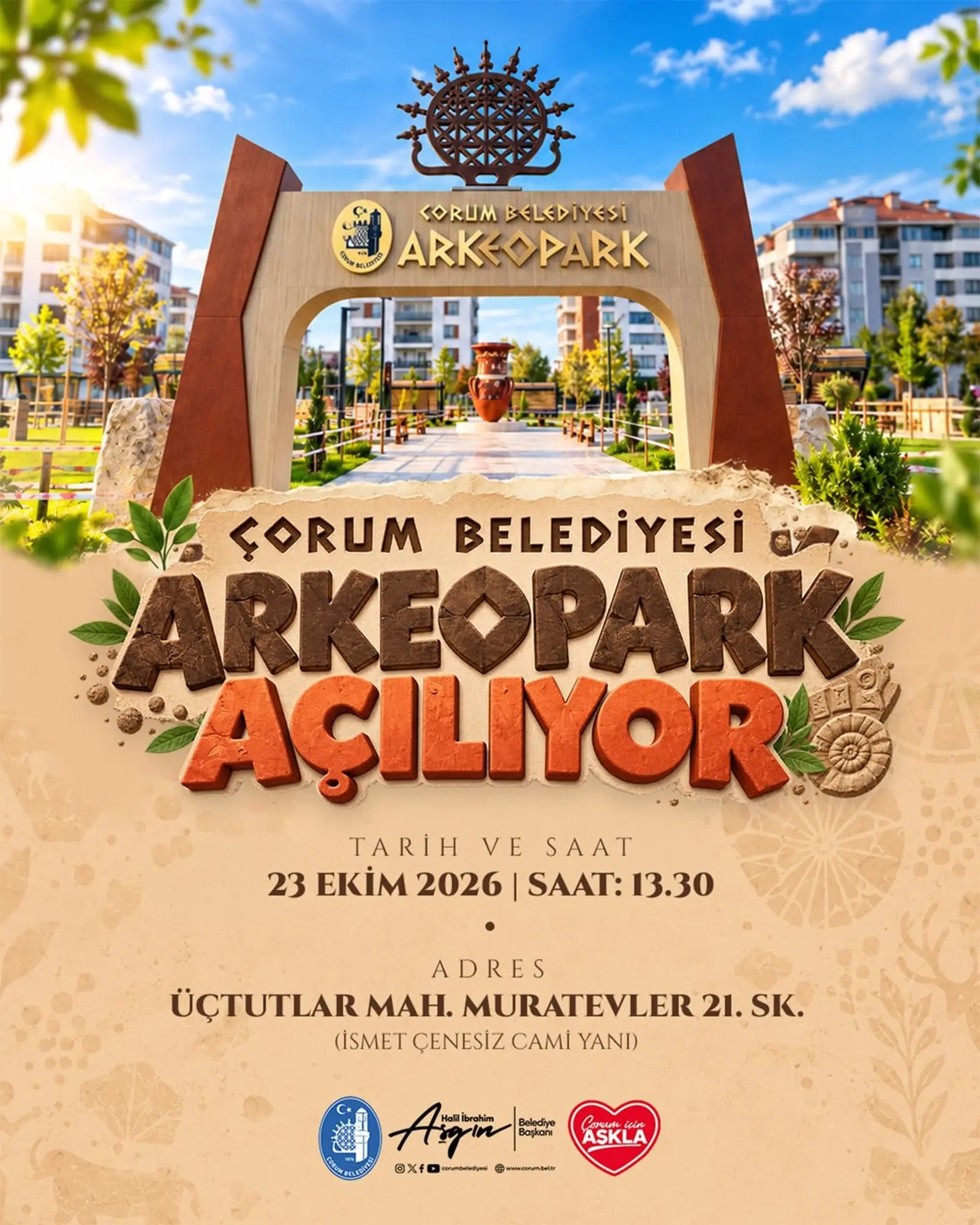 Çorum'da Yeni Arkeopark Açılıyor