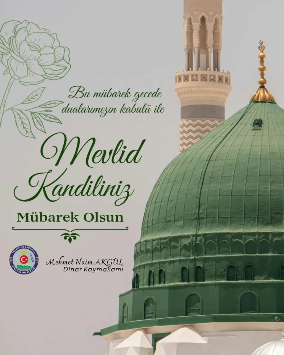 Kaymakam Akgül'den Mevlid Kandili Mesajı