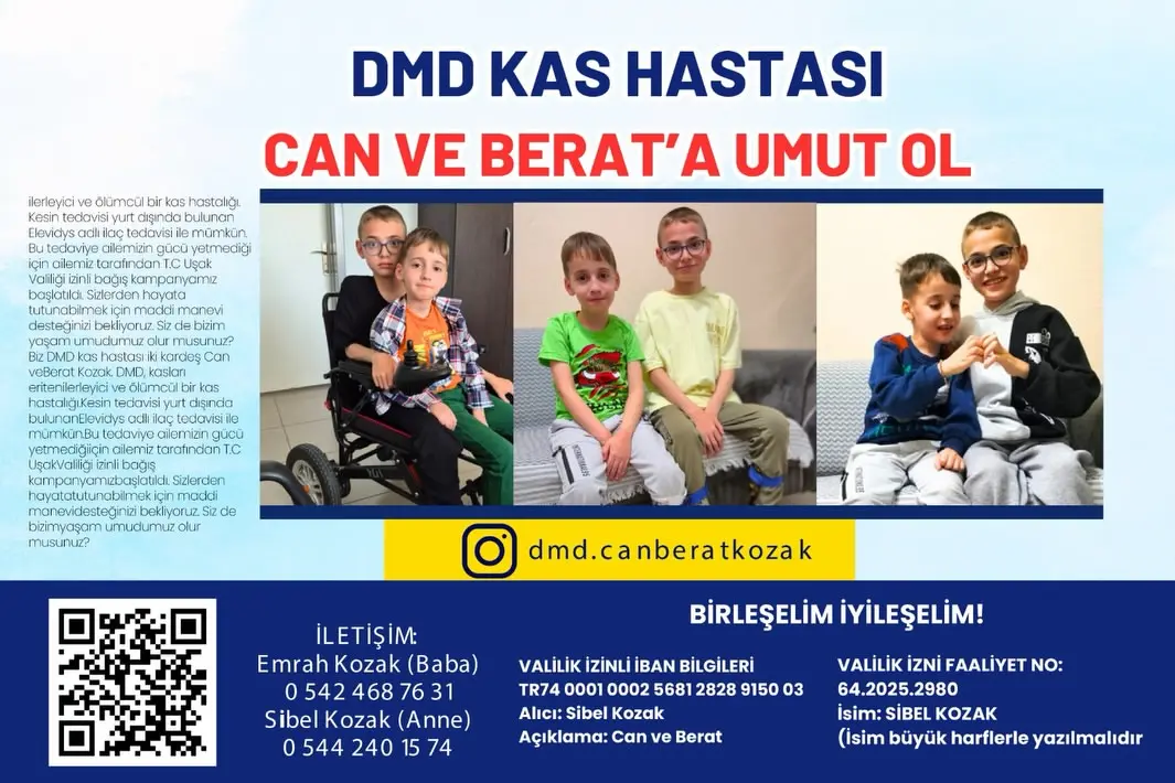 DMD hastası çocuklar için yardım kampanyası başlatıldı