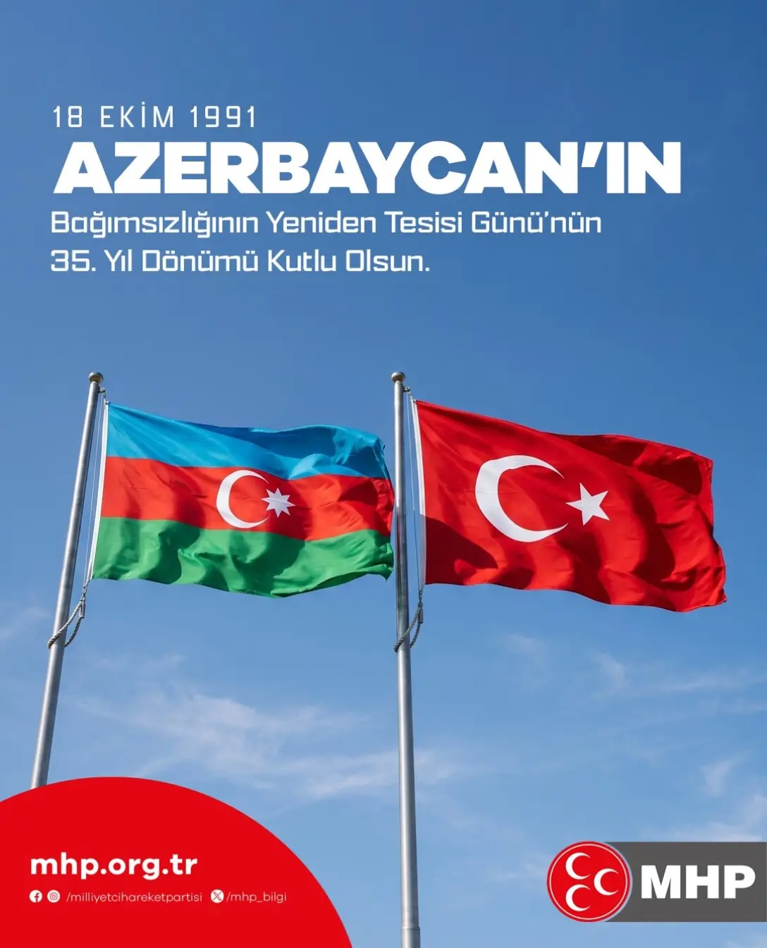 Azerbaycan'ın Bağımsızlığının 35. Yıl Dönümü Kutlandı