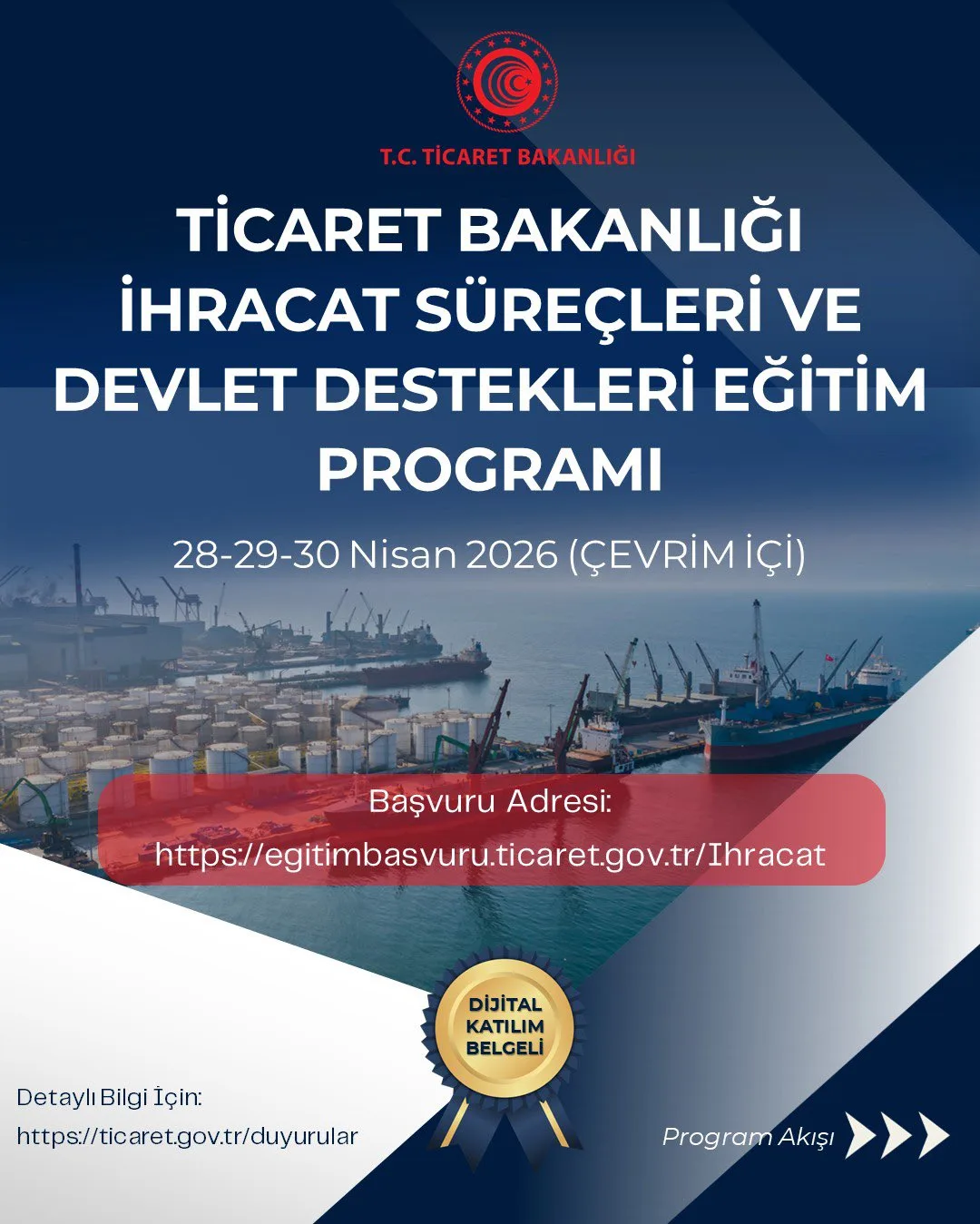 İhracat Eğitim Programı Duyurusu