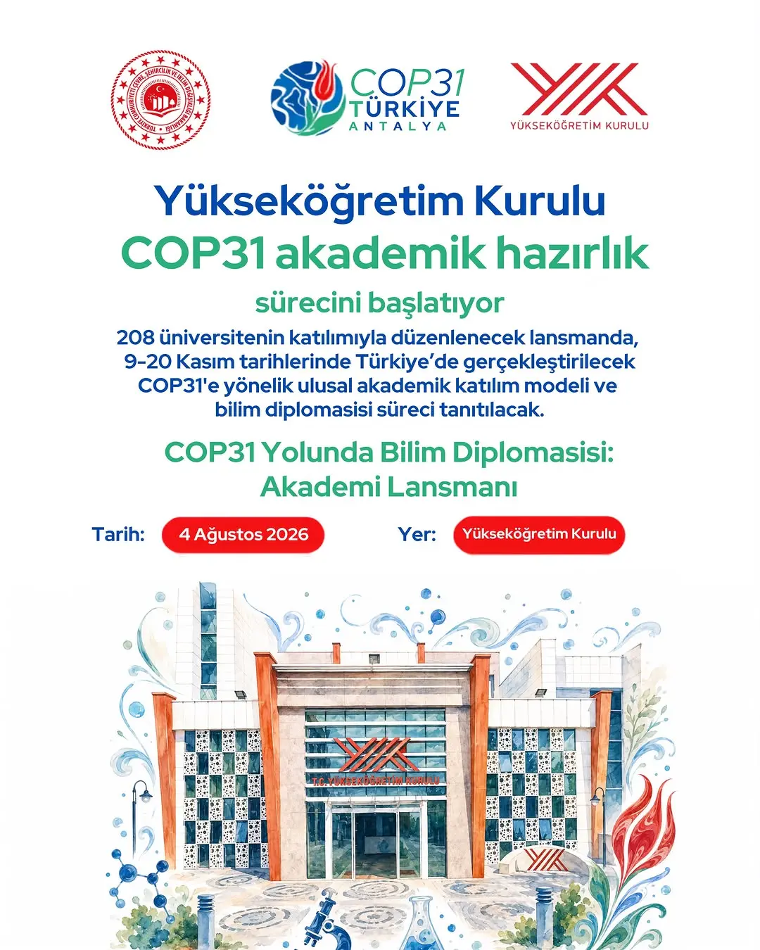 Yükseköğretim Kurulu COP31 hazırlık sürecini başlattı