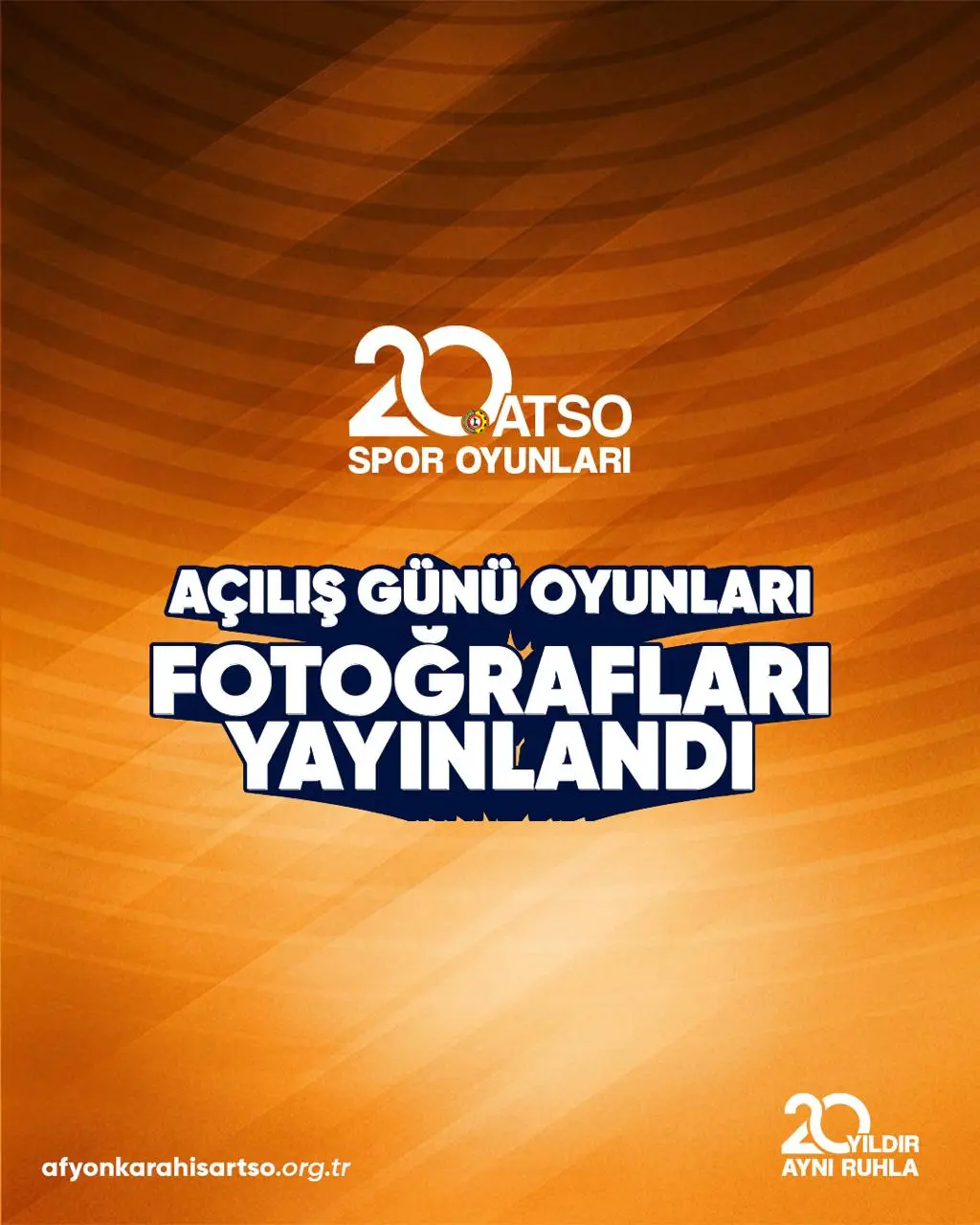 20. ATSO Spor Oyunları açılış fotoğrafları paylaşıldı