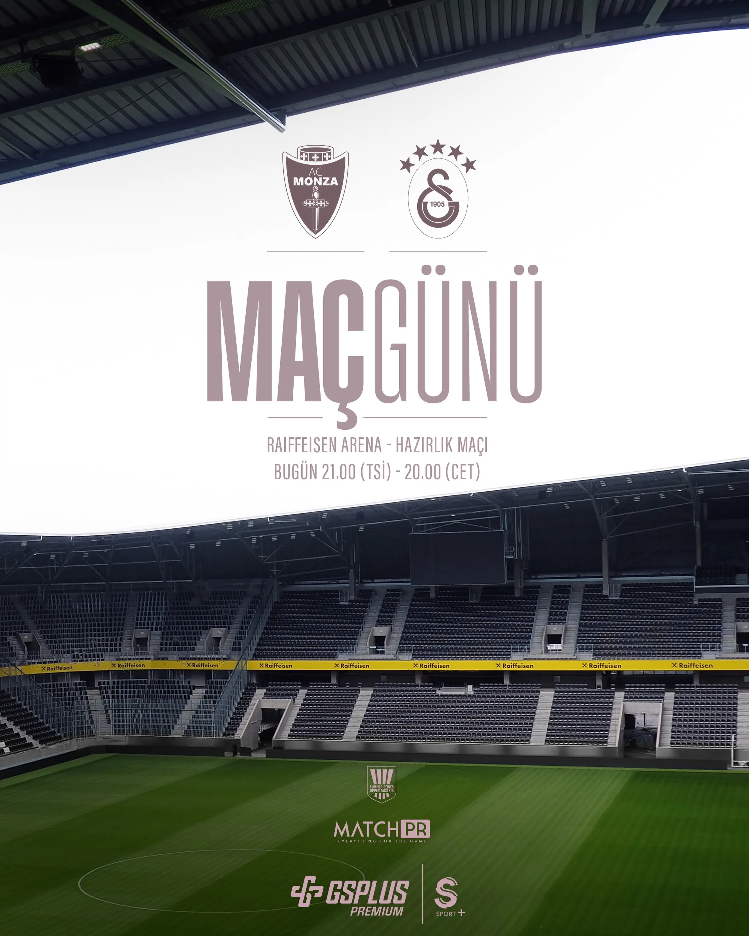 Galatasaray, AC Monza ile hazırlık maçı yapacak