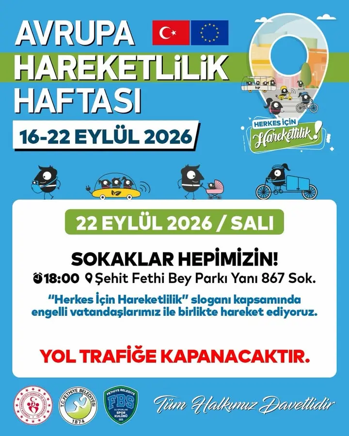 Fethibey Belediyesi'nden Avrupa Hareketlilik Haftası Etkinliği