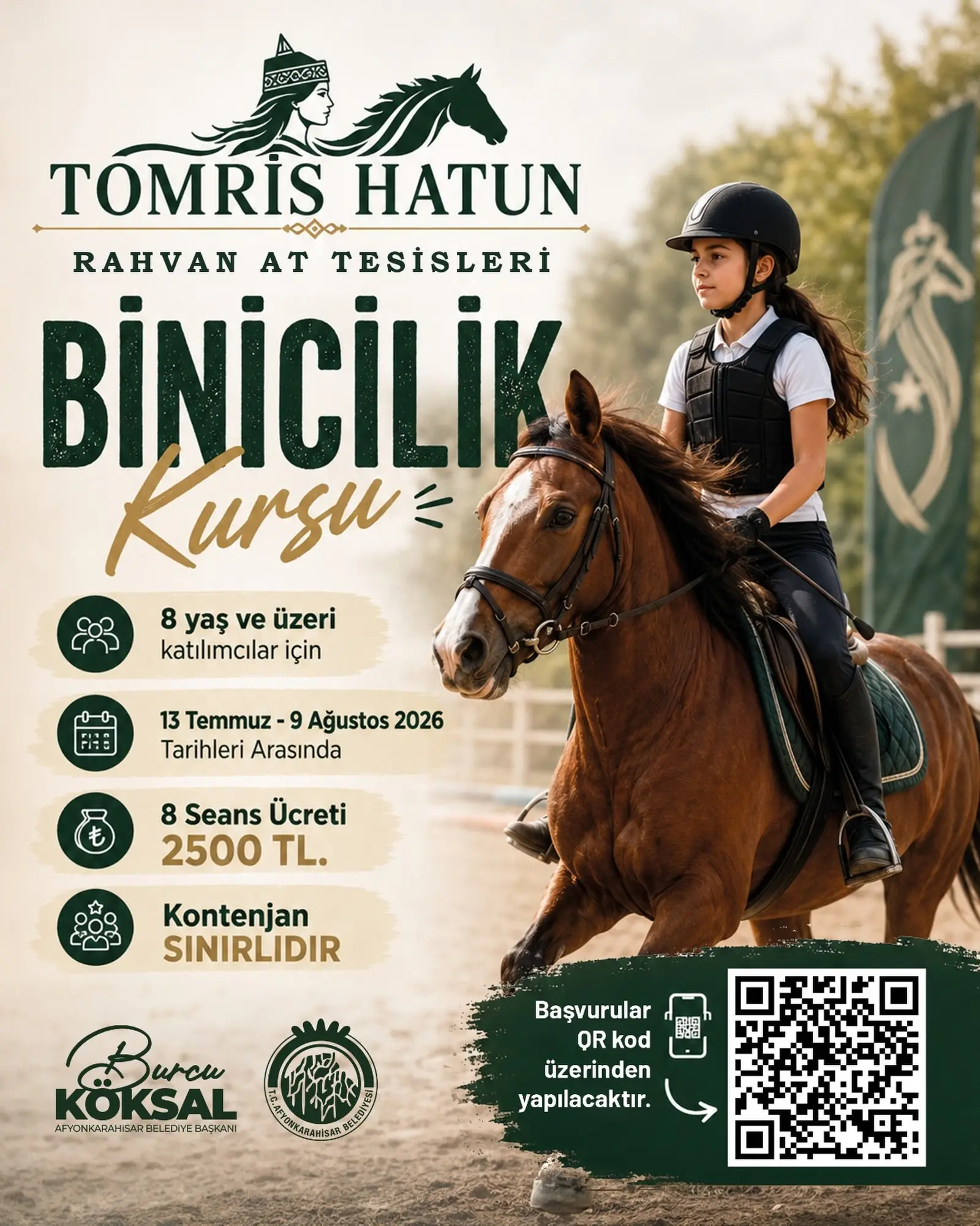 Afyonkarahisar'da Binicilik Kursu Başlıyor
